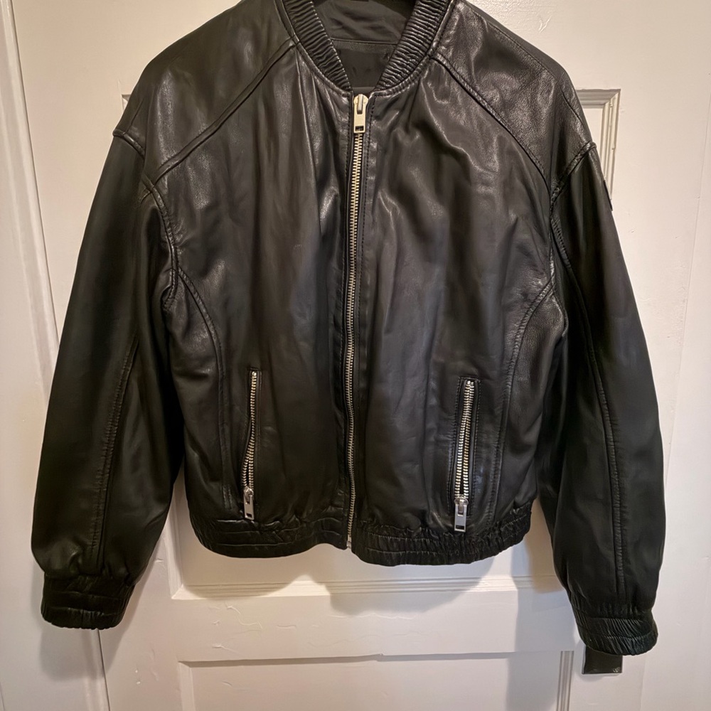 Mauritius Irka leather bomber - free people XS - Picture 9 of 11